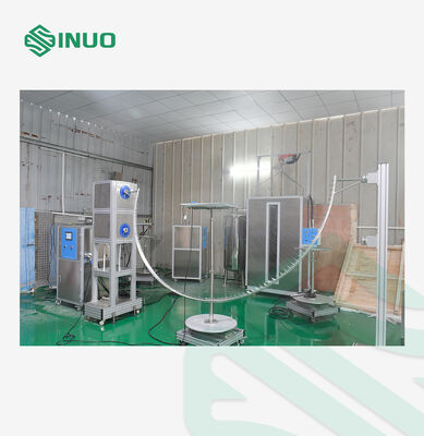 Harga yang pantas Alat Uji Tahan Air IPX3 IPX4 Otomatis dengan Lubang Jarum Φ0.4mm dan Aliran Air 0.07 L/min untuk Kepatuhan IEC 60529 on line